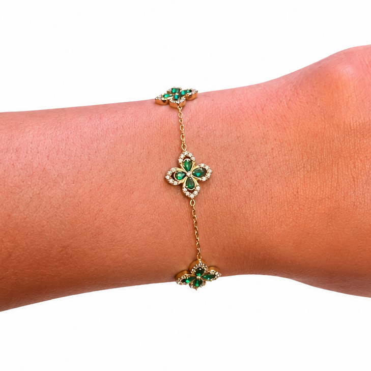 Bracelet "Trefla" Vert