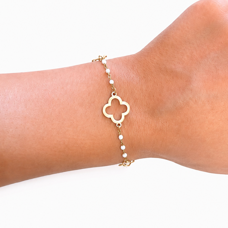 Bracelet "Amalia" Blanc