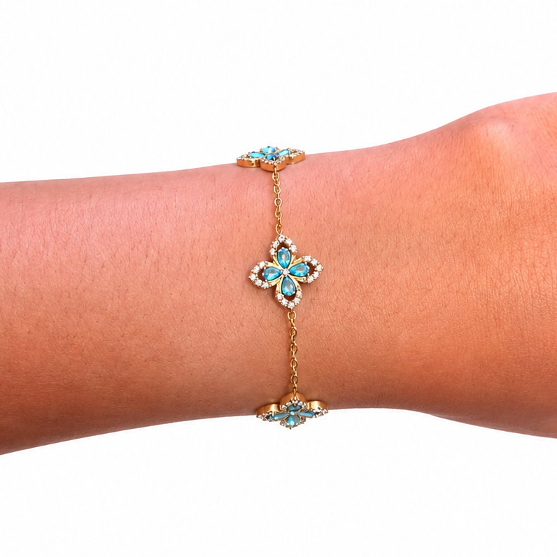 Bracelet "Trefla" Turquoise